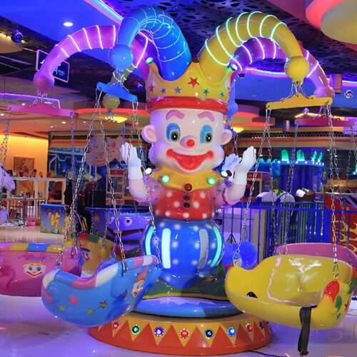 Commercial Clown Ice Snow Spinning Flying Chair for Mall & Playground - Fly Chair Rides - TOYO Amusement Equipment Man...