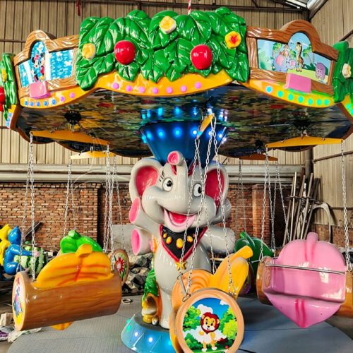Commercial Clown Ice Snow Spinning Flying Chair for Mall & Playground - Fly Chair Rides - TOYO Amusement Equipment Man...