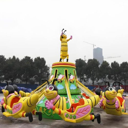 Cute Honeybee Kiddie Self Lift Ride LED Music Attraction for Shopping Mall Park - Family Rides - TOYO Amusement Equipment ...