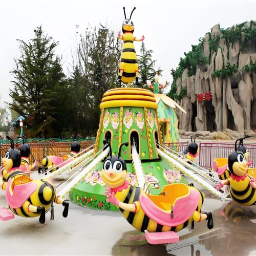Cute Honeybee Kiddie Self Lift Ride LED Music Attraction for Shopping Mall Park - Family Rides - TOYO Amusement Equipment ...