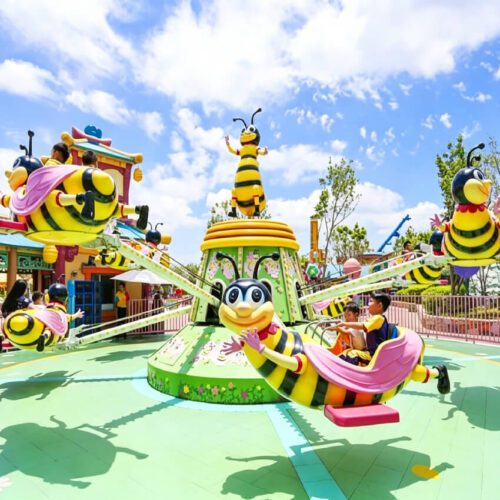 Cute Honeybee Kiddie Self Lift Ride LED Music Attraction for Shopping Mall Park - Family Rides - TOYO Amusement Equipment ...