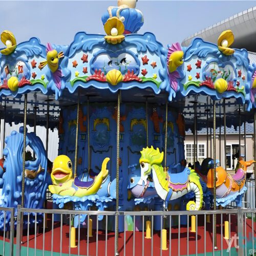 Custom Themed Amusement Park Carousel with LED Lights - Carousel - TOYO Amusement Equipment Manufacturer
