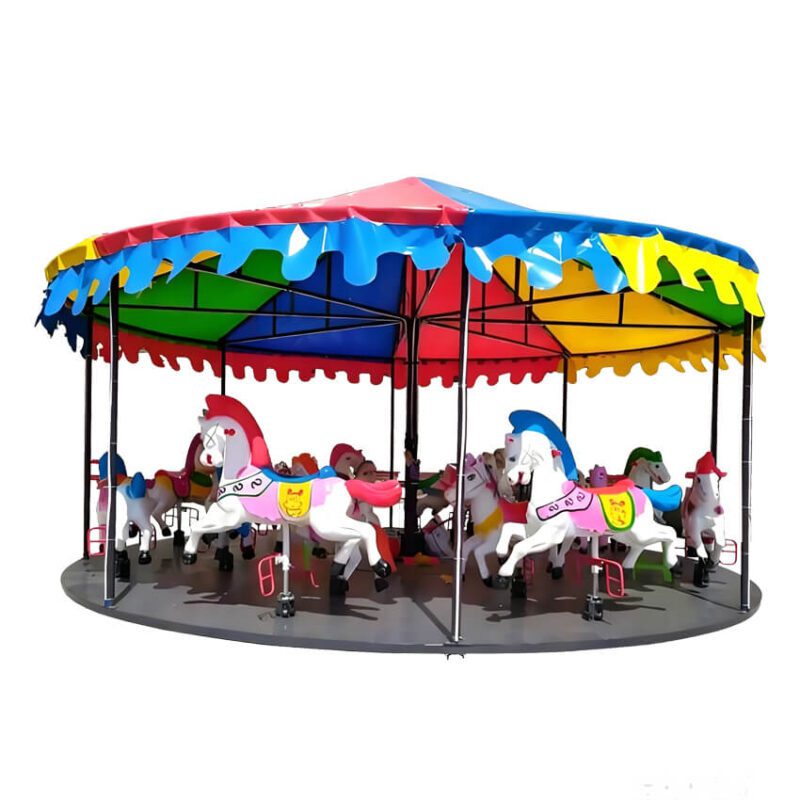 Mobile Trailer Mounted Merry Go Round for Carnival Events - Carousel - TOYO Amusement Equipment Manufacturer