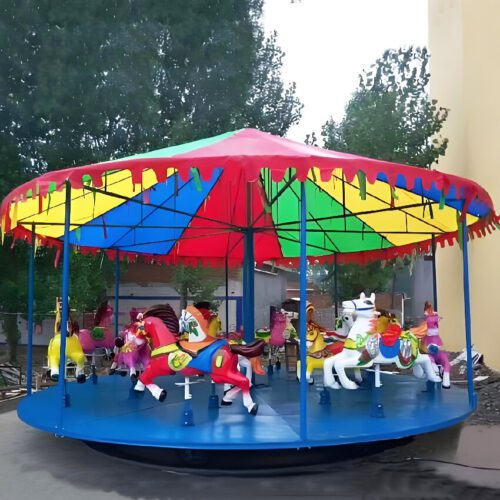 Mobile Trailer Mounted Merry Go Round for Carnival Events - Carousel - TOYO Amusement Equipment Manufacturer