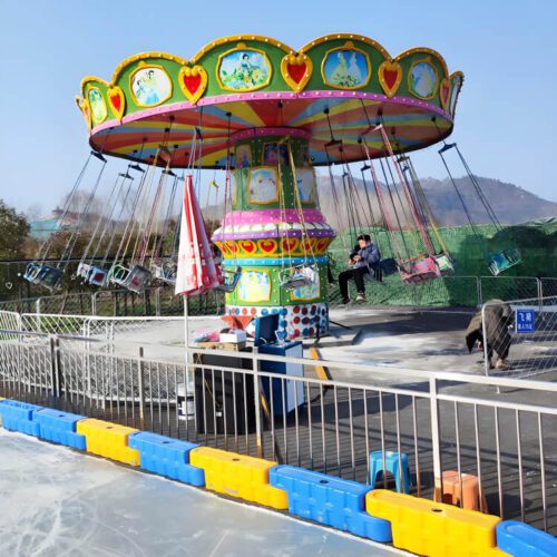 Stainless Steel Safety Guardrail for Amusement Rides - Fly Chair Rides - TOYO Amusement Equipment Manufacturer