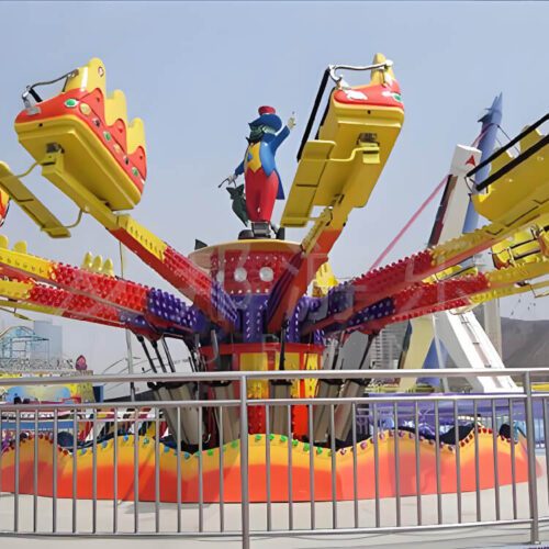 Stainless Steel Safety Guardrail for Amusement Rides - Fly Chair Rides - TOYO Amusement Equipment Manufacturer